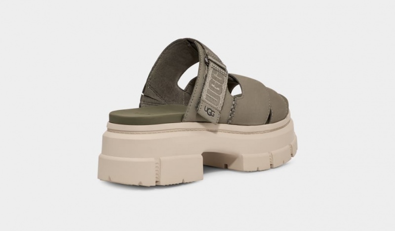 Ugg Ashton Women's Slides Green | JKNEXPO-73