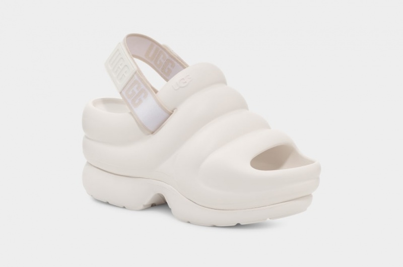 Ugg Aww Yeah Women's Sandals White | CVAOBEN-96