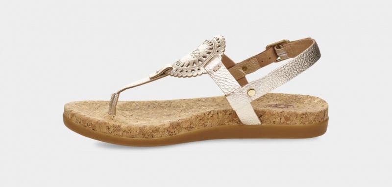 Ugg Ayden II Metallic Women's Sandals Gold | RNIFYDS-74