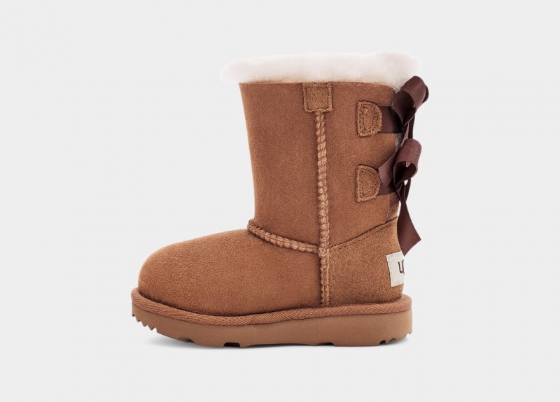 Ugg Bailey Bow II Kids' Boots Brown | NCJVXFK-19