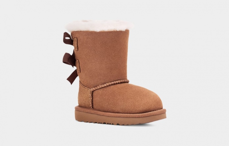 Ugg Bailey Bow II Kids' Boots Brown | NCJVXFK-19