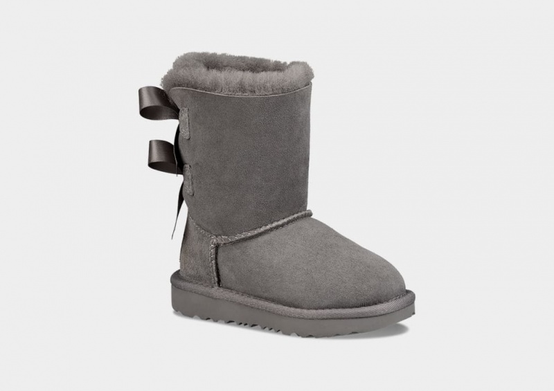 Ugg Bailey Bow II Kids' Boots Grey | GLAUVXD-29