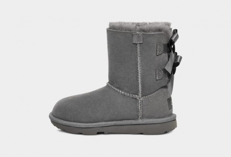 Ugg Bailey Bow II Kids' Boots Grey | KMOHAVL-45