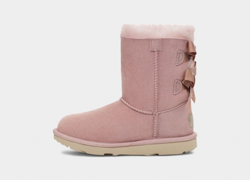 Ugg Bailey Bow II Kids' Boots Rose / Grey | SNGLCOZ-39