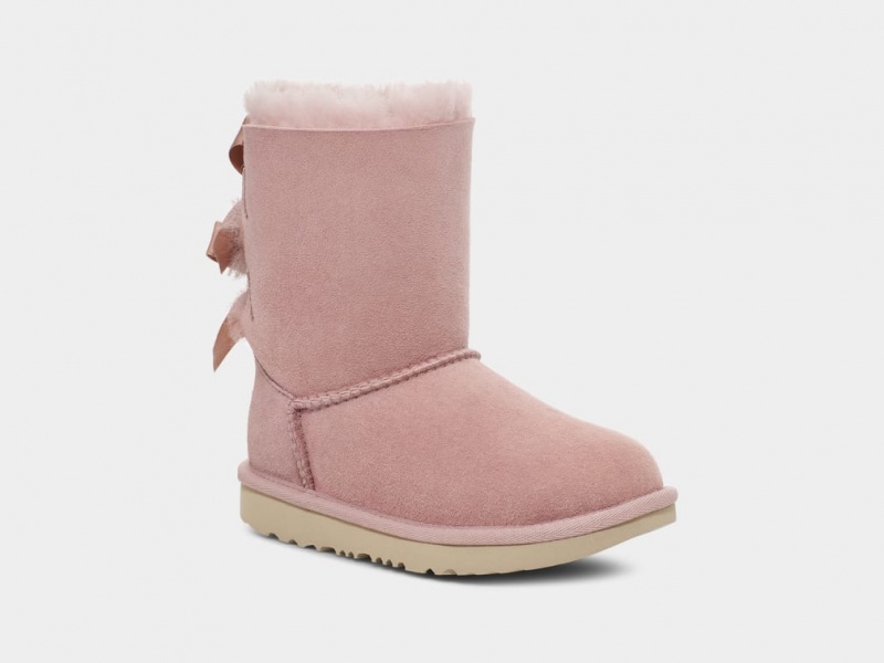 Ugg Bailey Bow II Kids' Boots Rose / Grey | SNGLCOZ-39