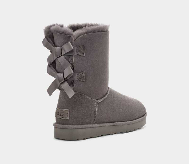 Ugg Bailey Bow II Women's Boots Grey | JQASWMI-47