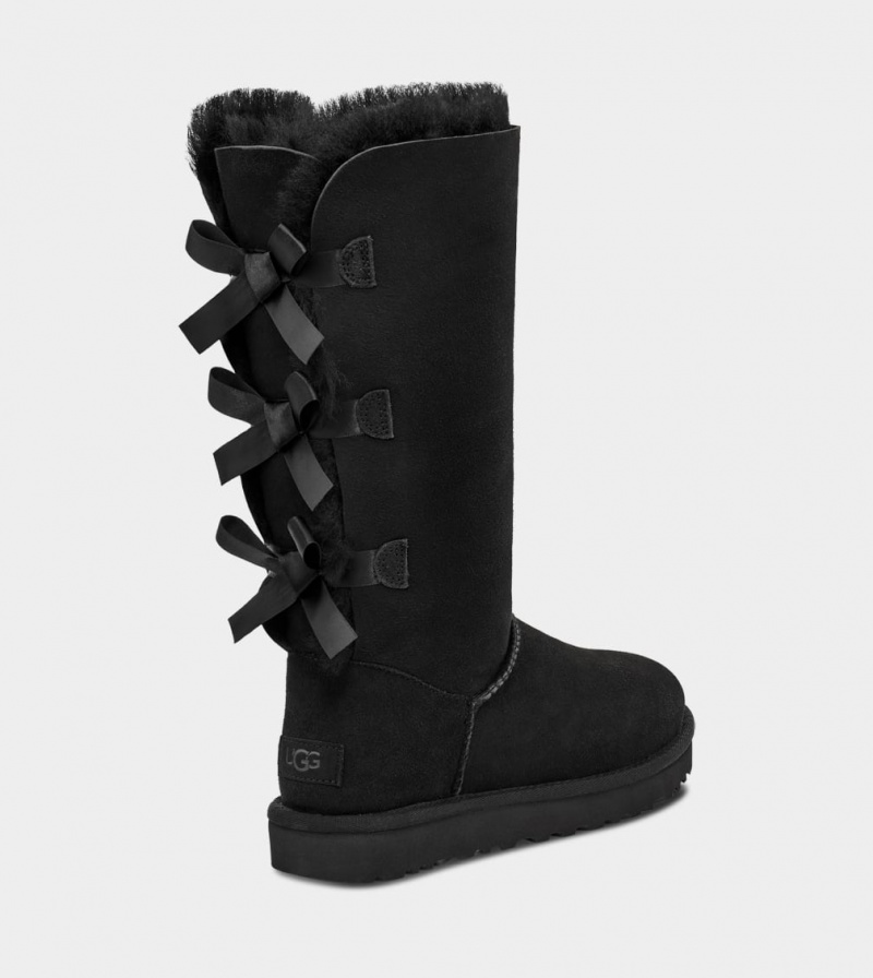 Ugg Bailey Bow Tall II Women's Boots Black | WYPLXVS-47