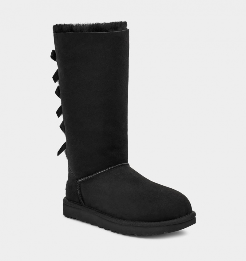 Ugg Bailey Bow Tall II Women's Boots Black | WYPLXVS-47