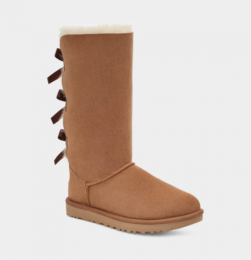 Ugg Bailey Bow Tall II Women's Boots Brown | NJTDPBG-19