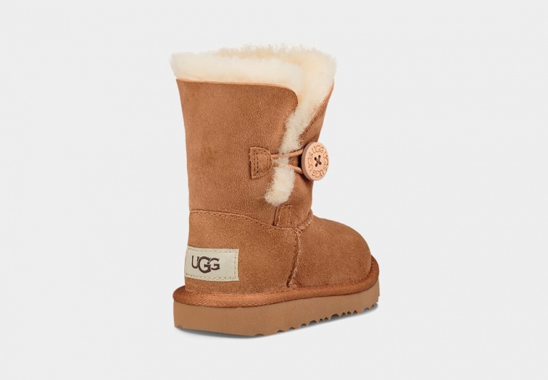 Ugg Bailey Button II Kids' Boots Brown | YTEVDKG-17