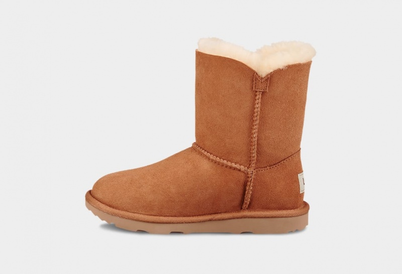 Ugg Bailey Button II Kids' Boots Brown | ZSBJUYN-85