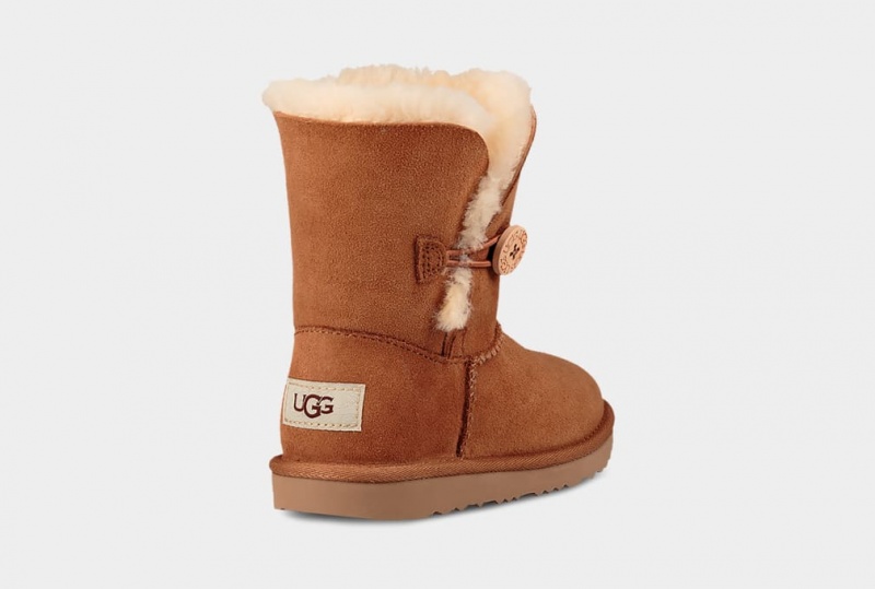 Ugg Bailey Button II Kids' Boots Brown | ZSBJUYN-85