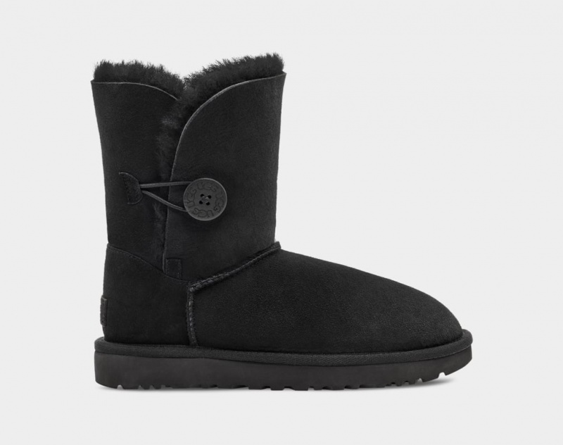 Ugg Bailey Button II Women\'s Boots Black | SCZLYRB-86