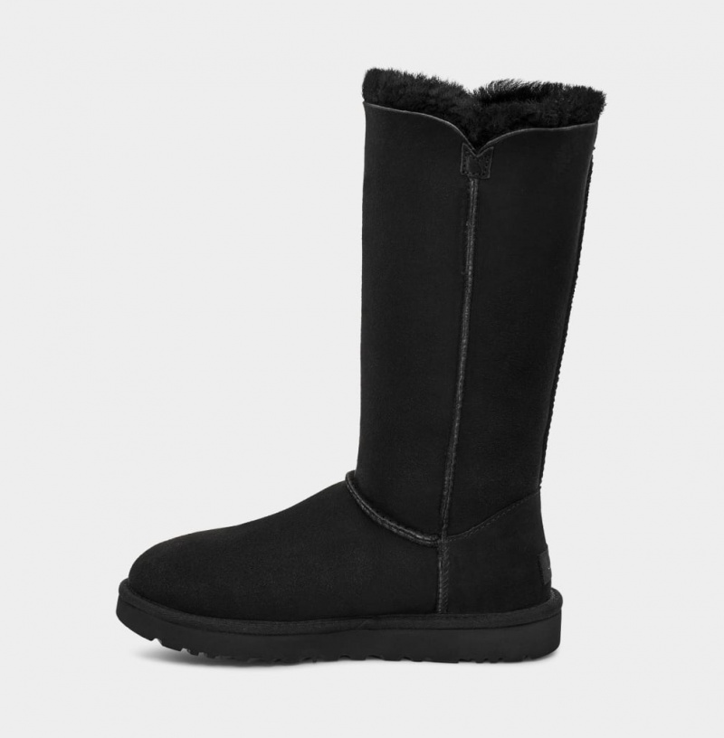 Ugg Bailey Button Triplet II Women's Boots Black | BDEHKGI-41