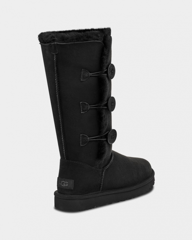 Ugg Bailey Button Triplet II Women's Boots Black | BDEHKGI-41