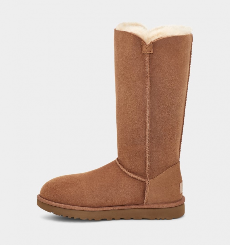 Ugg Bailey Button Triplet II Women's Boots Brown | ASXLKFI-18