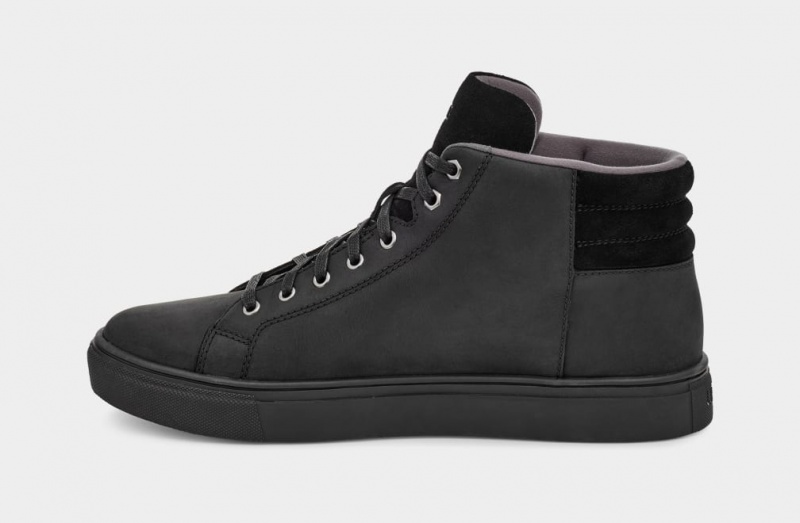 Ugg Baysider High Weather Men's Sneakers Black | RMSIXNQ-76