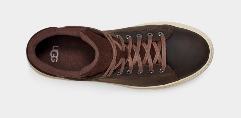 Ugg Baysider High Weather Men's Sneakers Brown | GFASBUO-57