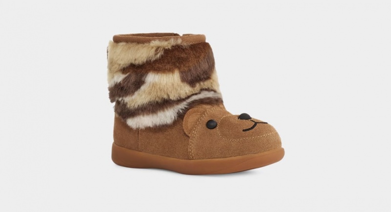 Ugg Bear Stuffie Kids' Boots Brown | FRYSHXJ-34