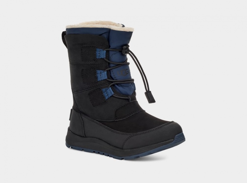 Ugg Bellemore Weather Kids' Boots Black | XWGAHUT-20