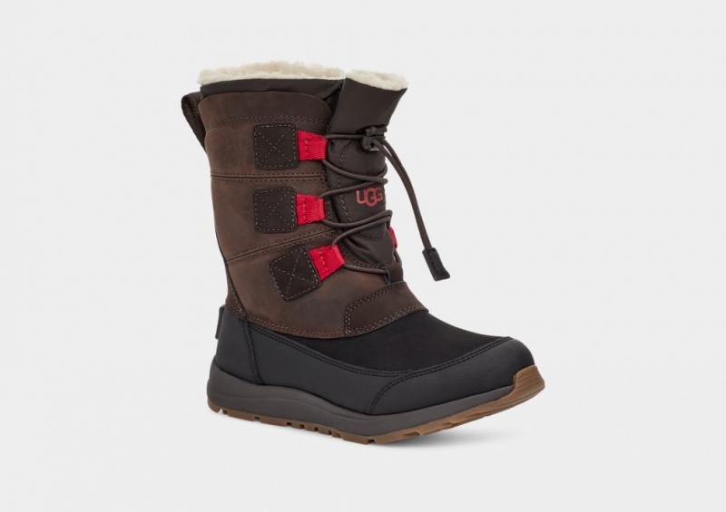 Ugg Bellemore Weather Kids' Boots Brown | DVESBFC-36