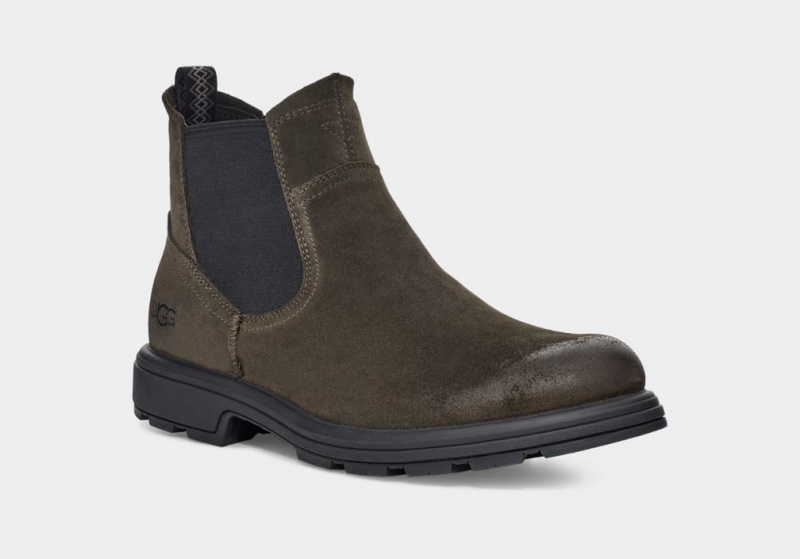 Ugg Biltmore Men's Chelsea Boots Dark Olive | ODMEYUS-58