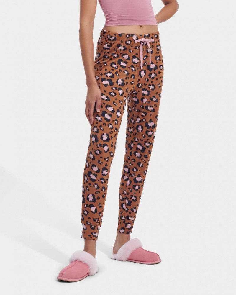 Ugg Birgit Print Set II Women's Sleepwear Leopard | IOWZUXS-68