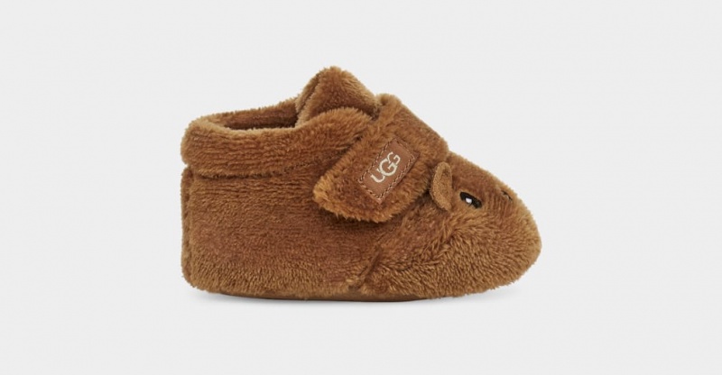 Ugg Bixbee And Lovey Bear Stuffie Kids' Boots Brown | HJNLYPF-09