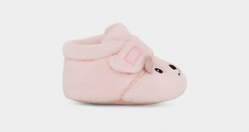 Ugg Bixbee And Lovey Bear Stuffie Kids' Boots Pink | KDNXCOZ-42