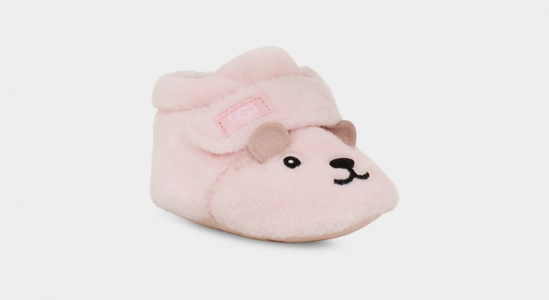 Ugg Bixbee And Lovey Bear Stuffie Kids' Boots Pink | KDNXCOZ-42