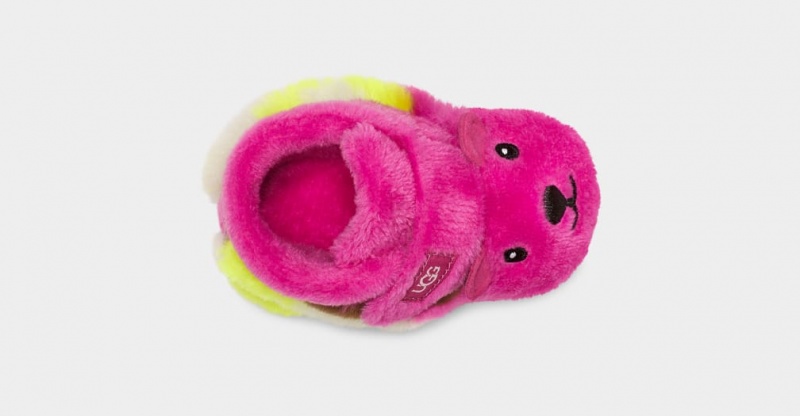 Ugg Bixbee Bear Stuffie Kids' Boots Pink | UTDSMAH-28