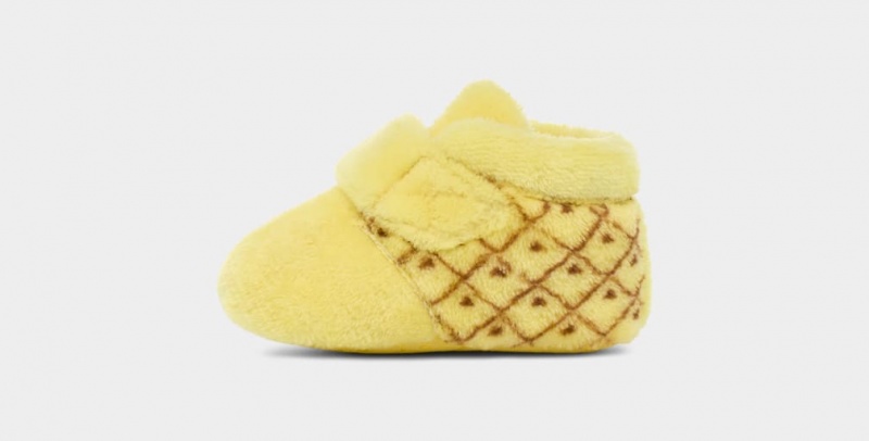 Ugg Bixbee Pineapple Stuffie Kids' Boots Yellow | HZXKWMS-38