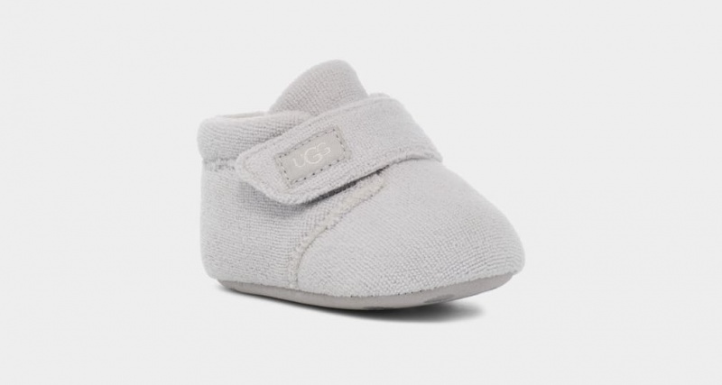 Ugg Bixbee Terry Kids' Boots Silver | QLVTFXJ-89