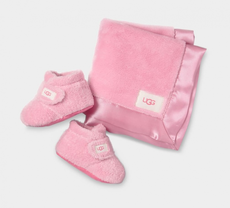 Ugg Bixbeeie and Lovey Blanket Kids' Boots Pink | JPYLHWD-45