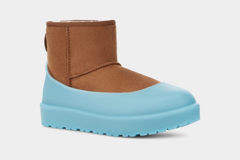 Ugg Boot Guard Women's Moccasins Light Blue | PZGTSDQ-03