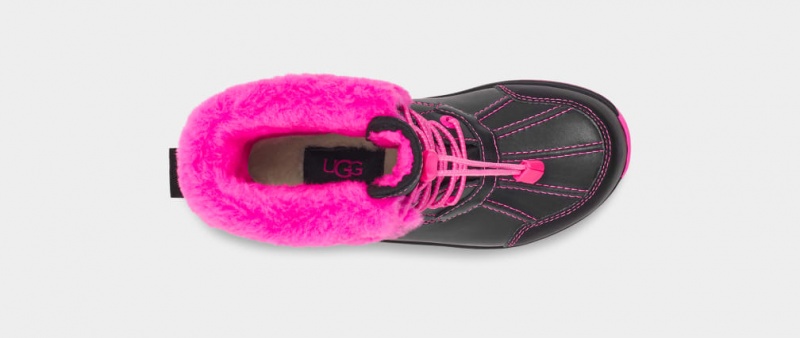 Ugg Butte II CWR Glow Graphic Kids' Boots Black / Pink | MQUGTHO-95