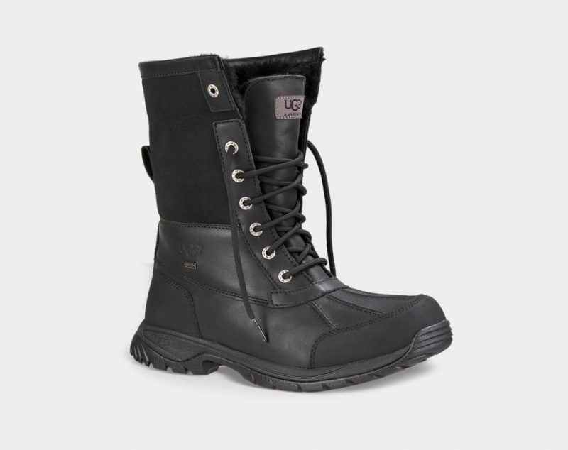 Ugg Butte Men's Boots Black | WGSFZOX-81