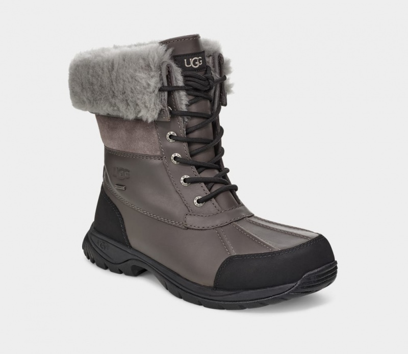 Ugg Butte Men's Boots Grey | ONHJYKQ-52