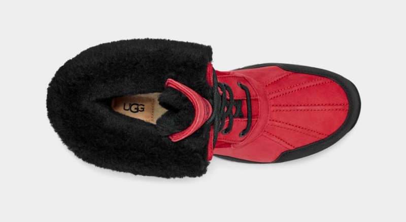 Ugg Butte Men's Boots Red / Black | QZJAOPC-14