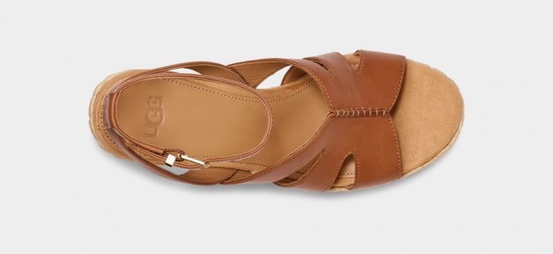 Ugg Careena Women's Sandals Brown | QVRNMHE-14