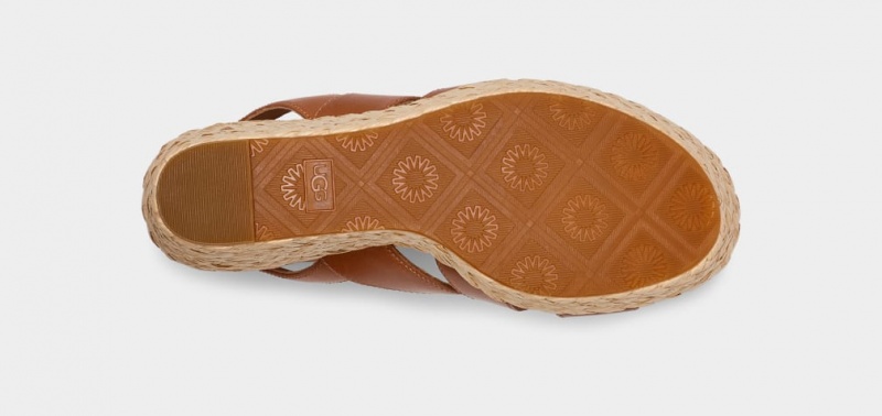 Ugg Careena Women's Sandals Brown | QVRNMHE-14