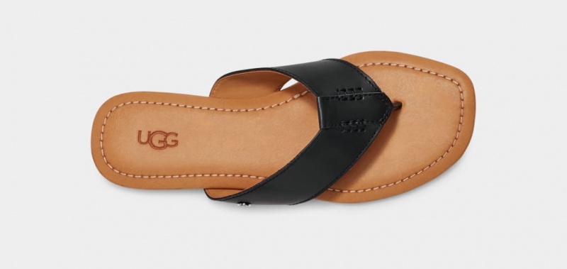 Ugg Carey Flip Women's Slides Black | ZLPTWBO-35