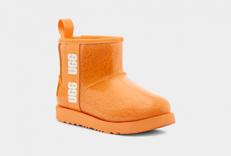 Ugg Classic Clear Mini II Kids' Boots Orange | GPMOWLH-70