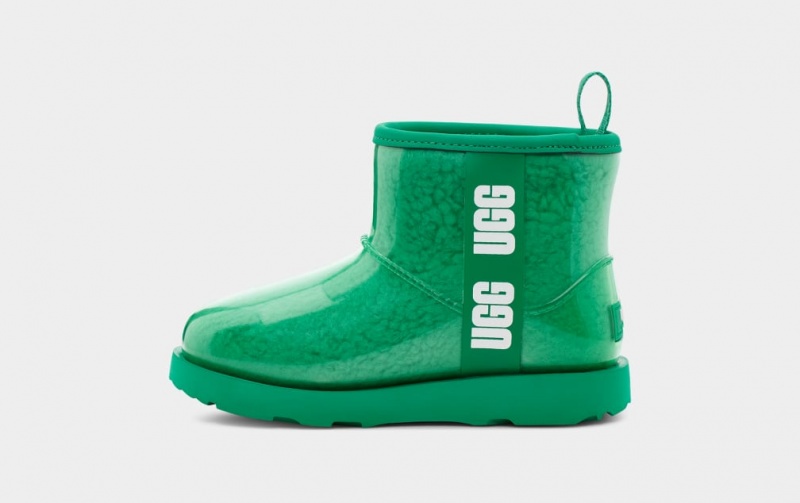 Ugg Classic Clear Mini II Kids' Boots Turquoise / Green | KQSHZGV-87