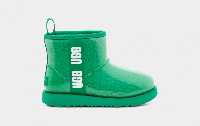 Ugg Classic Clear Mini II Kids\' Boots Turquoise / Green | KQSHZGV-87