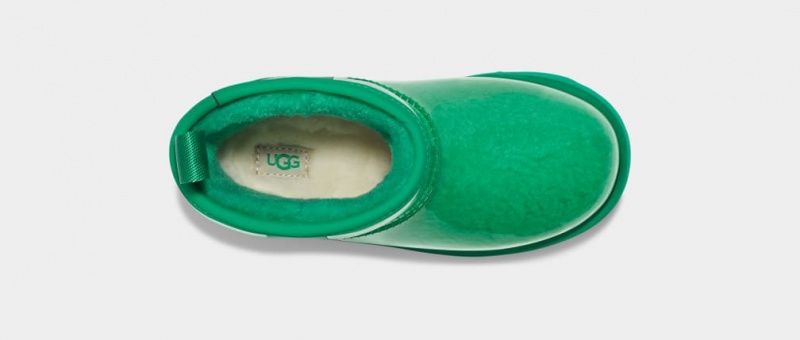 Ugg Classic Clear Mini II Kids' Boots Turquoise / Green | MWHYQGI-04