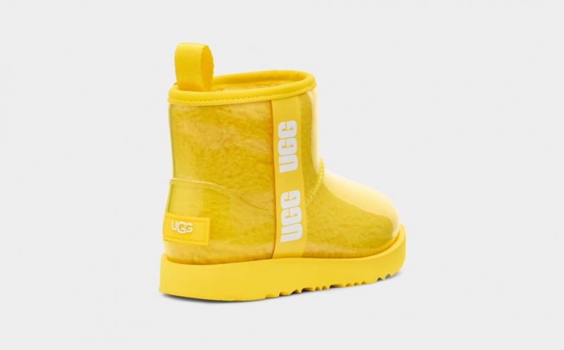 Ugg Classic Clear Mini II Kids' Boots Yellow | GXTQOED-24