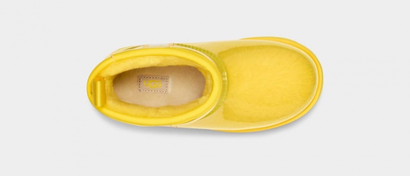 Ugg Classic Clear Mini II Kids' Boots Yellow | GXTQOED-24