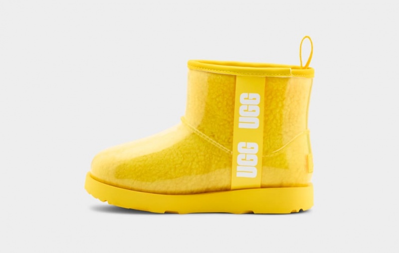 Ugg Classic Clear Mini II Kids' Boots Yellow | LCHGZVW-09