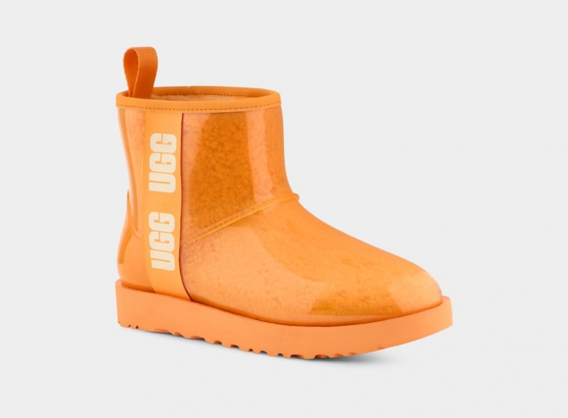 Ugg Classic Clear Mini Women's Boots Orange | BRZOQXD-36